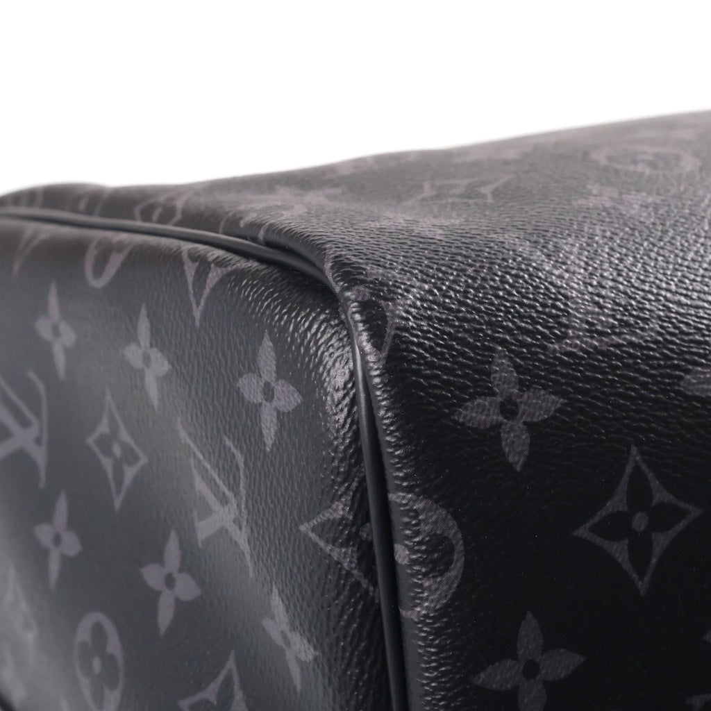 LOUIS VUITTON(ルイヴィトン) モノグラムエクリプス キーポル・バンドリエール55 ボストンバッグ ショルダーバッグ 2WAY ブラック PVC×レザー M40605