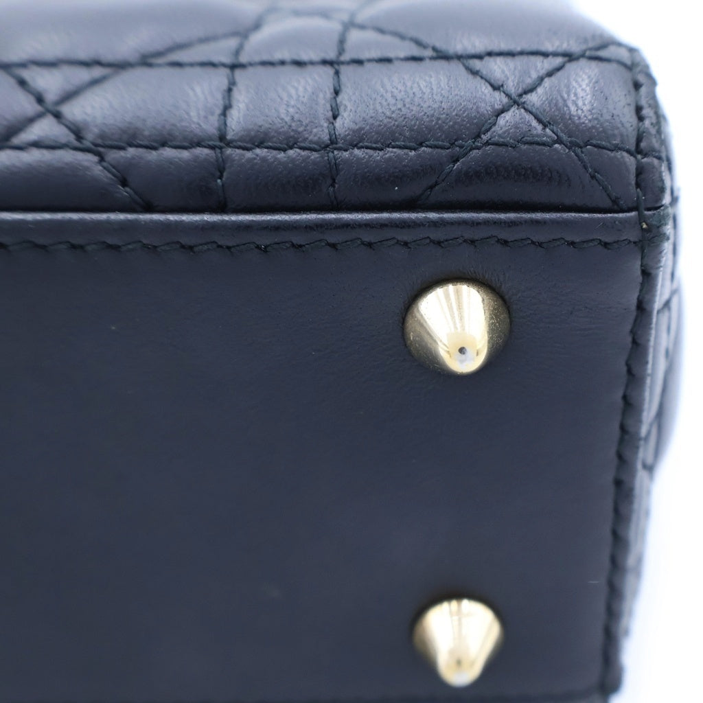 DIOR(ディオール) レディディオール スモール カナージュ 2wayバッグ ゴールド金具 レディース