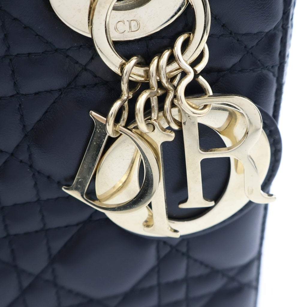 DIOR(ディオール) レディディオール スモール カナージュ 2wayバッグ ゴールド金具 レディース