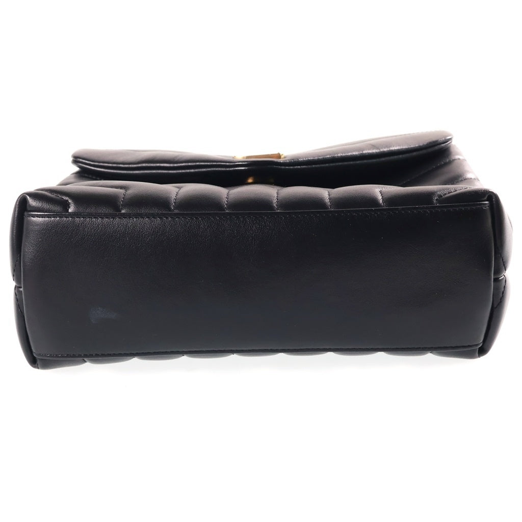 SAINT LAURENT PARIS(サンローランパリ) ルル チェーンショルダーバッグ ブラック レザー ゴールド金具 494699 レディース