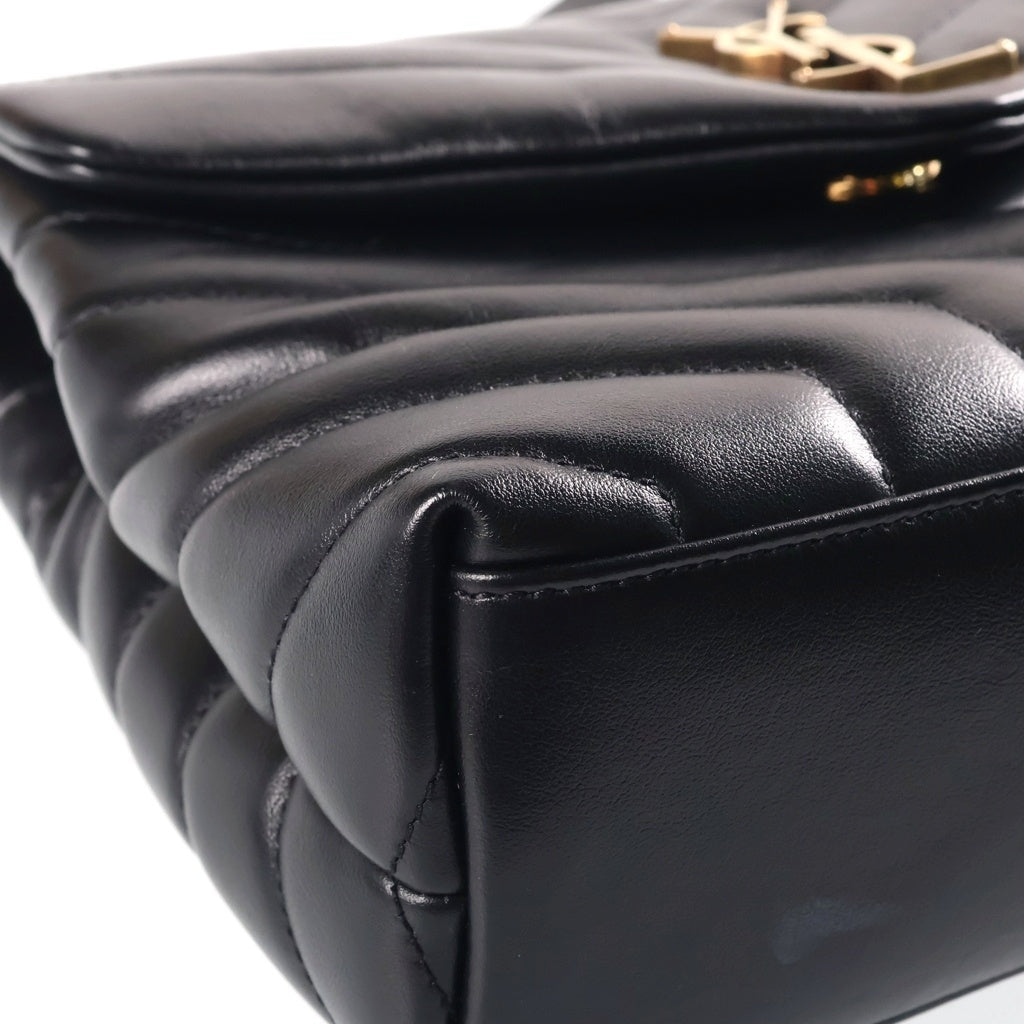SAINT LAURENT PARIS(サンローランパリ) ルル チェーンショルダーバッグ ブラック レザー ゴールド金具 494699 レディース