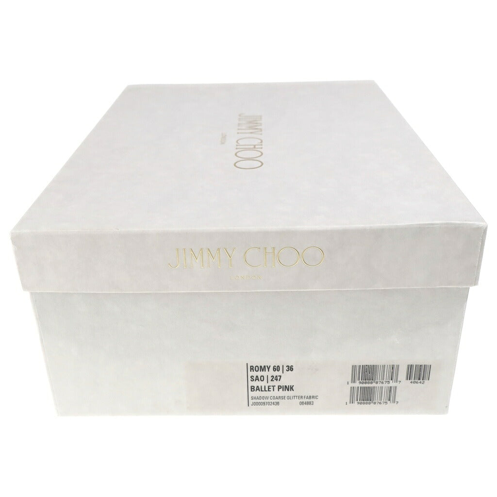 JIMMY CHOO(ジミーチュウ) ROMY グリッター ヒール パンプス ゴールド