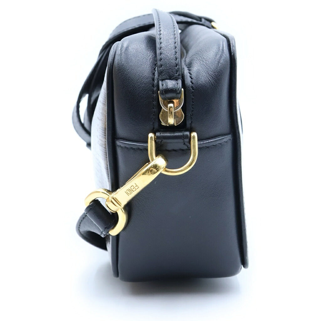 FENDI(フェンディ) ズッカ キャム ショルダーバッグ ブラウン キャンバス/レザー