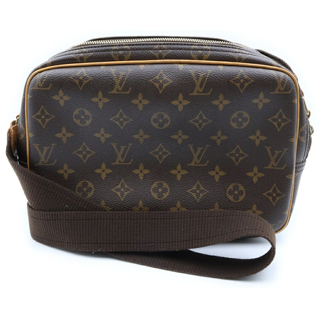LOUIS VUITTON(ルイヴィトン) モノグラム リポーターPM ショルダーバッグ ブラウン PVCレザー M45254