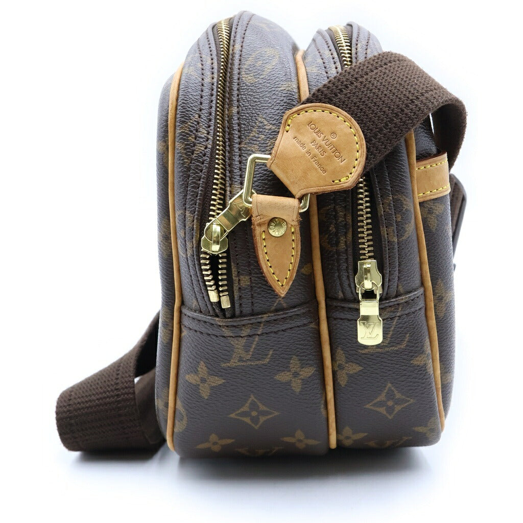 LOUIS VUITTON(ルイヴィトン) モノグラム リポーターPM ショルダーバッグ ブラウン PVCレザー M45254