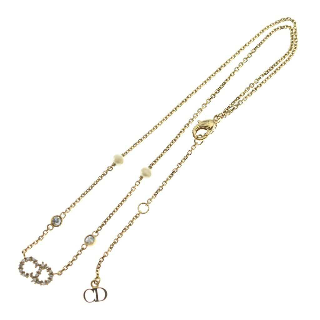 DIOR(ディオール) クレール ディー リュヌ ネックレス メタル ゴールド ラインストーン N1033CDLCY