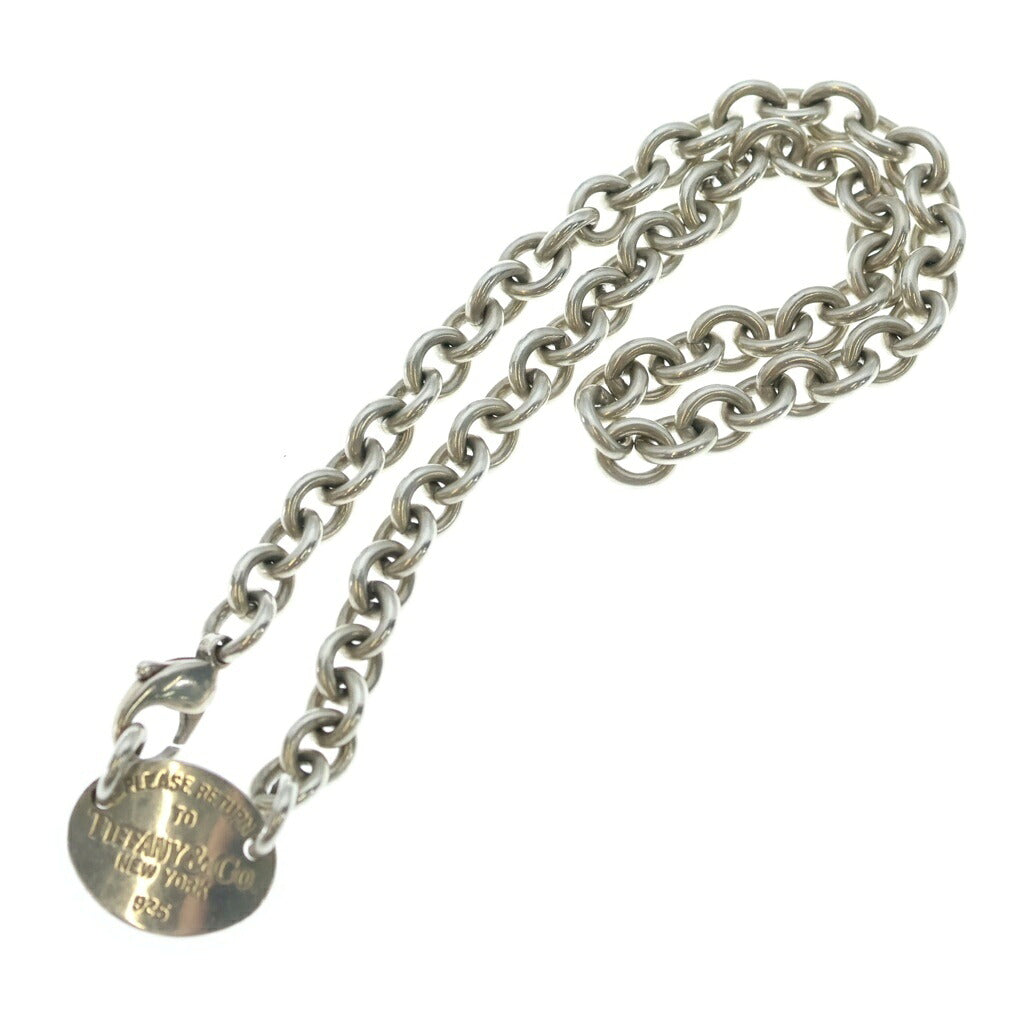 TIFFANY & Co.(ティファニー) リターントゥ オーバルタグ チョーカー ネックレス シルバー SV925