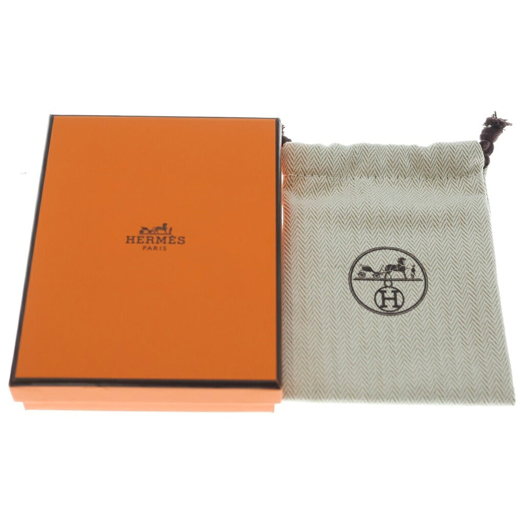 HERMES(エルメス) ミニ ポップH ネックレス シルバー×ベージュ メタル