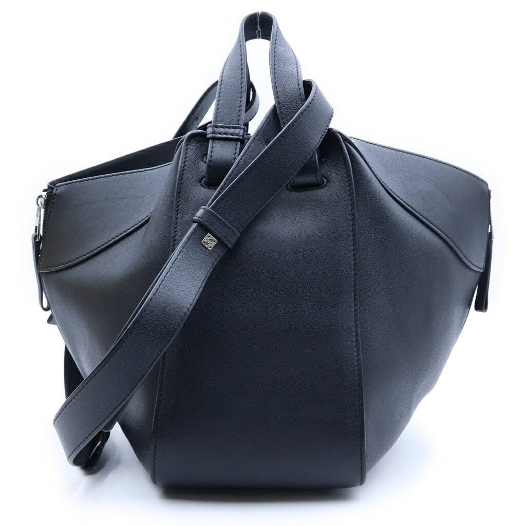 LOEWE(ロエベ) ハンモック スモール ショルダーバッグ ハンドバッグ 2WAY ブラック レザー 387.30NN60 1100