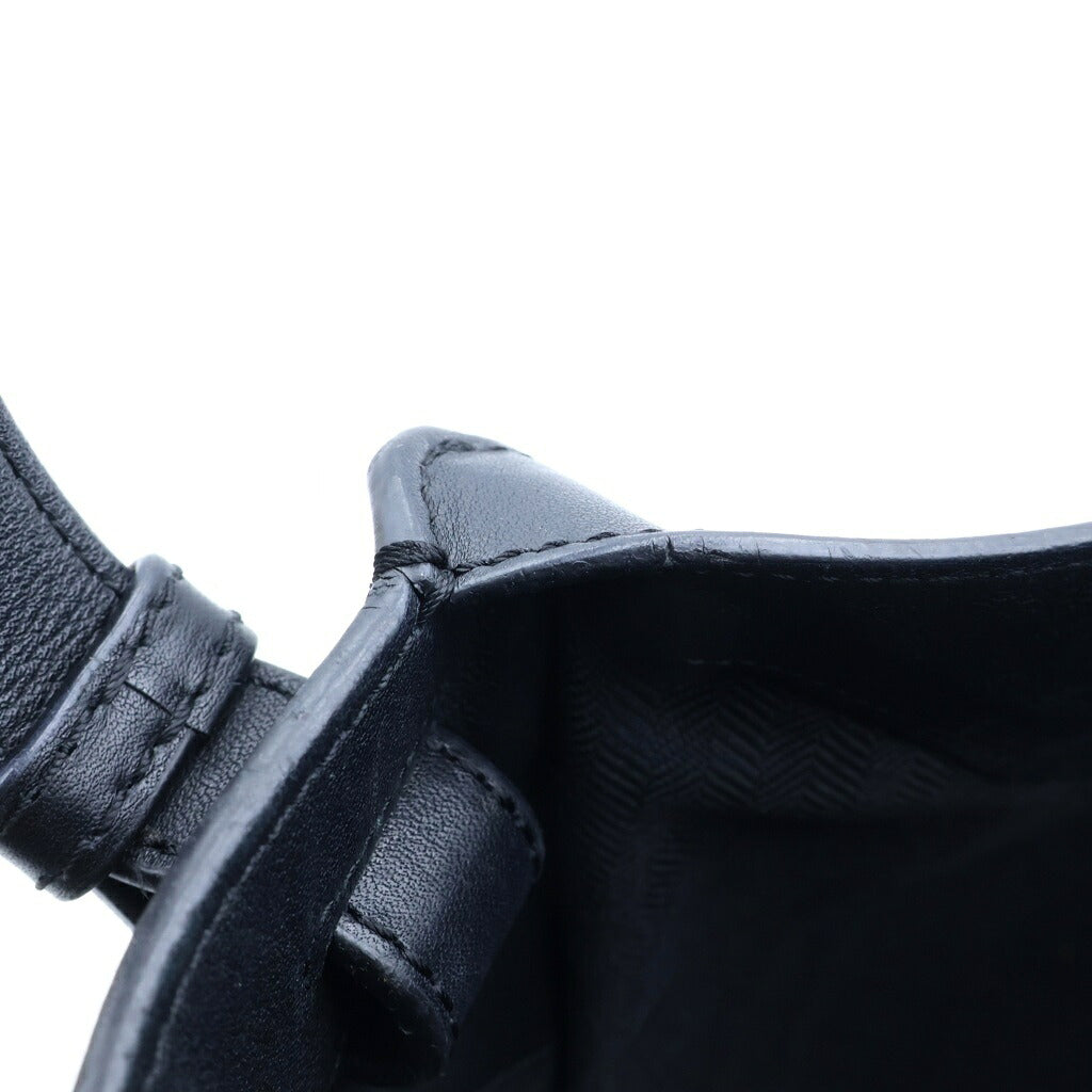 LOEWE(ロエベ) ハンモック スモール ショルダーバッグ ハンドバッグ 2WAY ブラック レザー 387.30NN60 1100