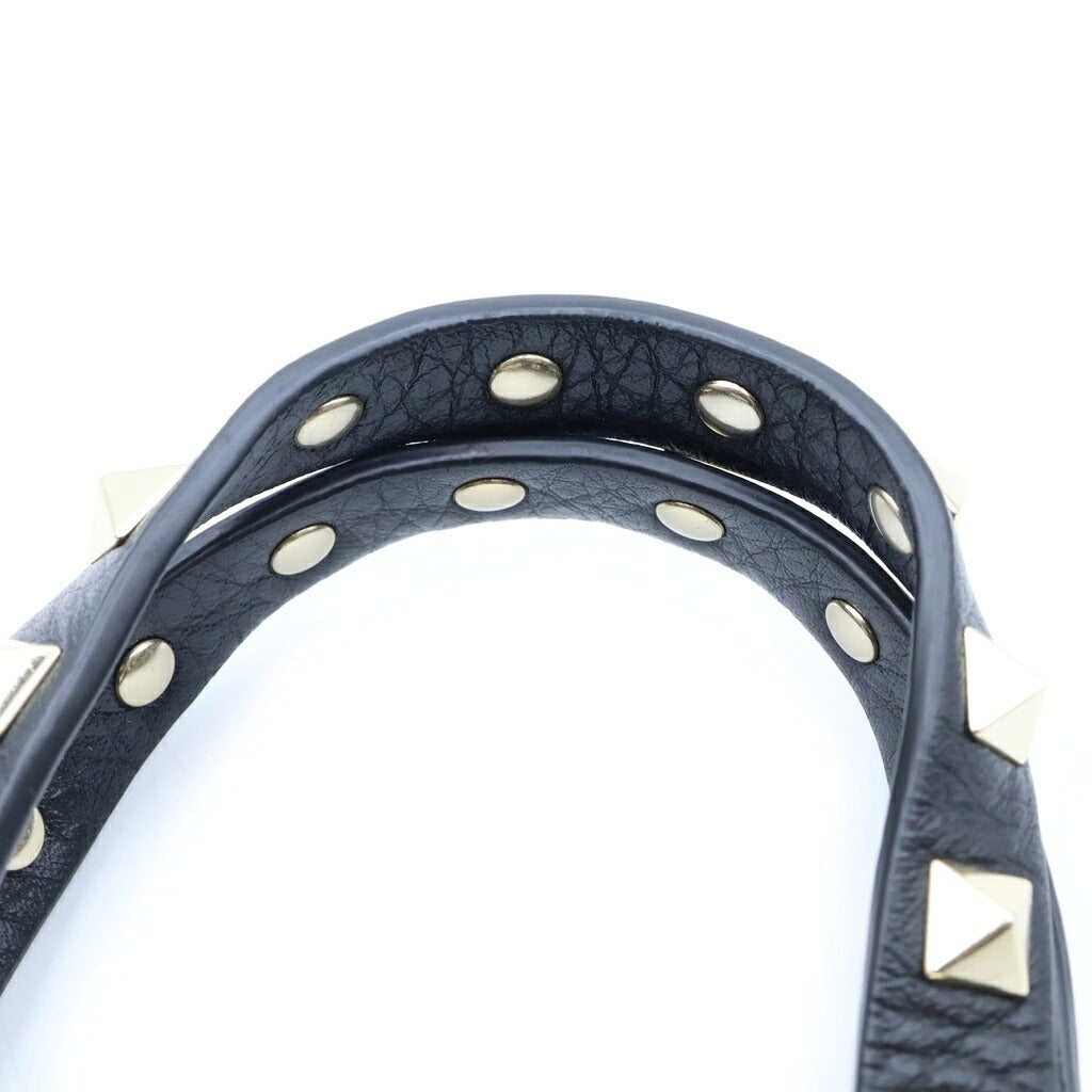 VALENTINO(ヴァレンティノ) ロックスタッズ ミニ 2WAYハンドバッグ ショルダーバッグ ブラック レザー ZW2P0W31VSH