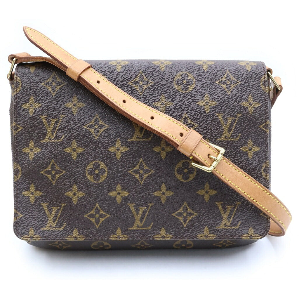 LOUIS VUITTON(ルイヴィトン) モノグラム ミュゼットタンゴ ショート ハンドバッグ PVC×レザー ブラウン M51257