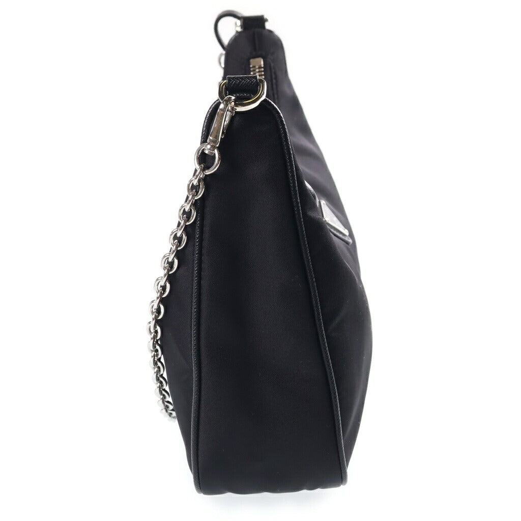 PRADA(プラダ) Re-Edition 2005 リナイロン ショルダーバッグ ブラック ナイロン×レザー 1BH204