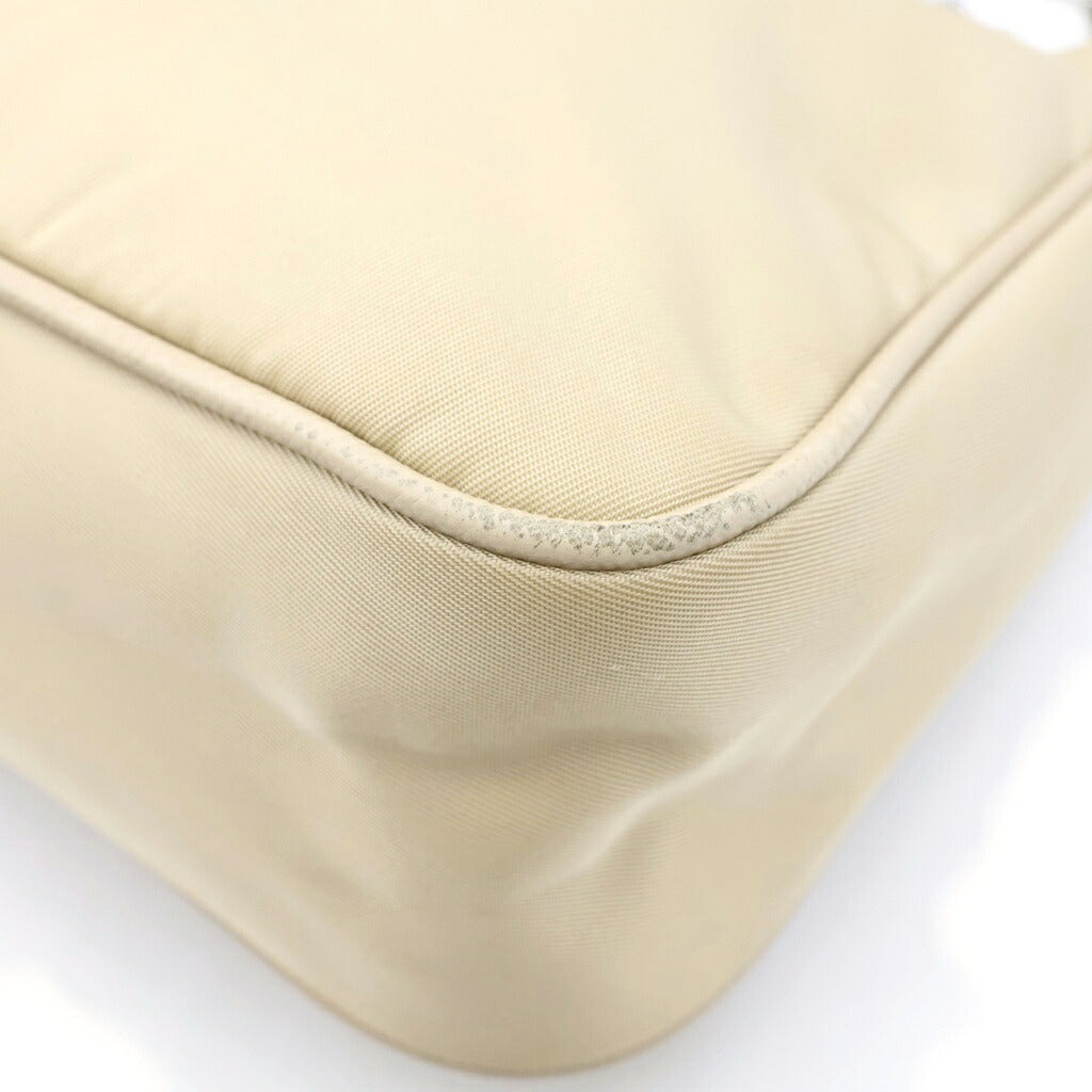 PRADA(プラダ) Re-Edition 2005 リナイロン ショルダーバッグ ベージュ ナイロン×レザー 1BH204