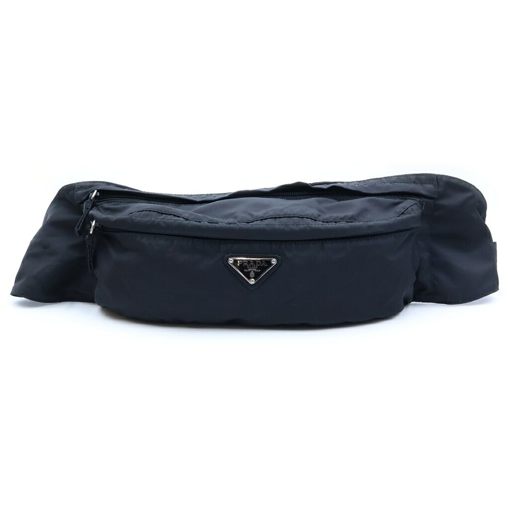 PRADA(プラダ) トライアングルロゴ ウエストバッグ ボディバッグ ナイロン ブラック 2VL132