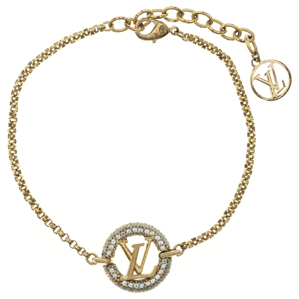 LOUIS VUITTON(ルイヴィトン) ブレスレット ルイーズ バイナイト メタル ゴールド ラインストーン M00758