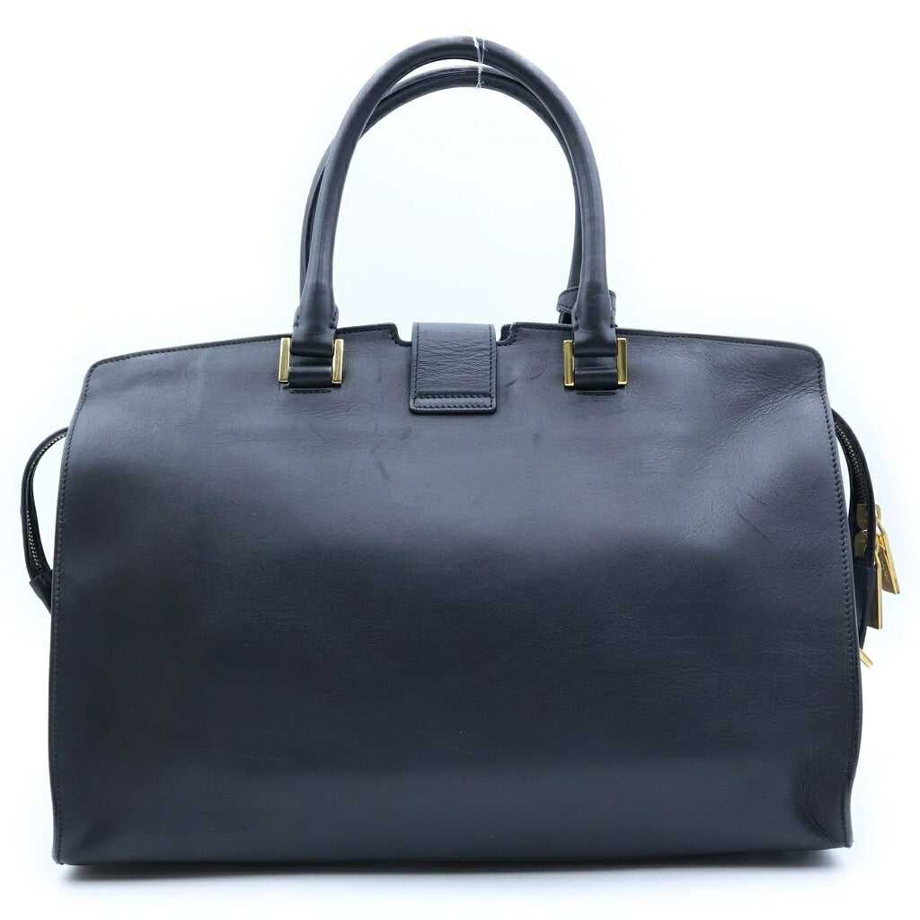 SAINT LAURENT PARIS(サンローランパリ) クラシック カバス Yロゴ ハンドバッグ ブラック レザー ゴールド金具 311208