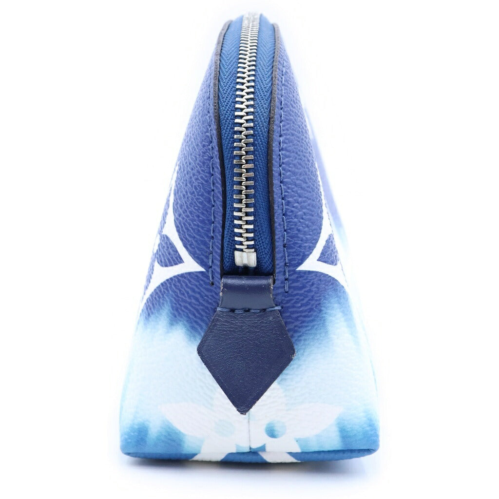 LOUIS VUITTON(ルイヴィトン) LVエスカル モノグラム ジャイアント ポシェットコスメティック ポーチ ブルー×ホワイト PVC×レザー M69138