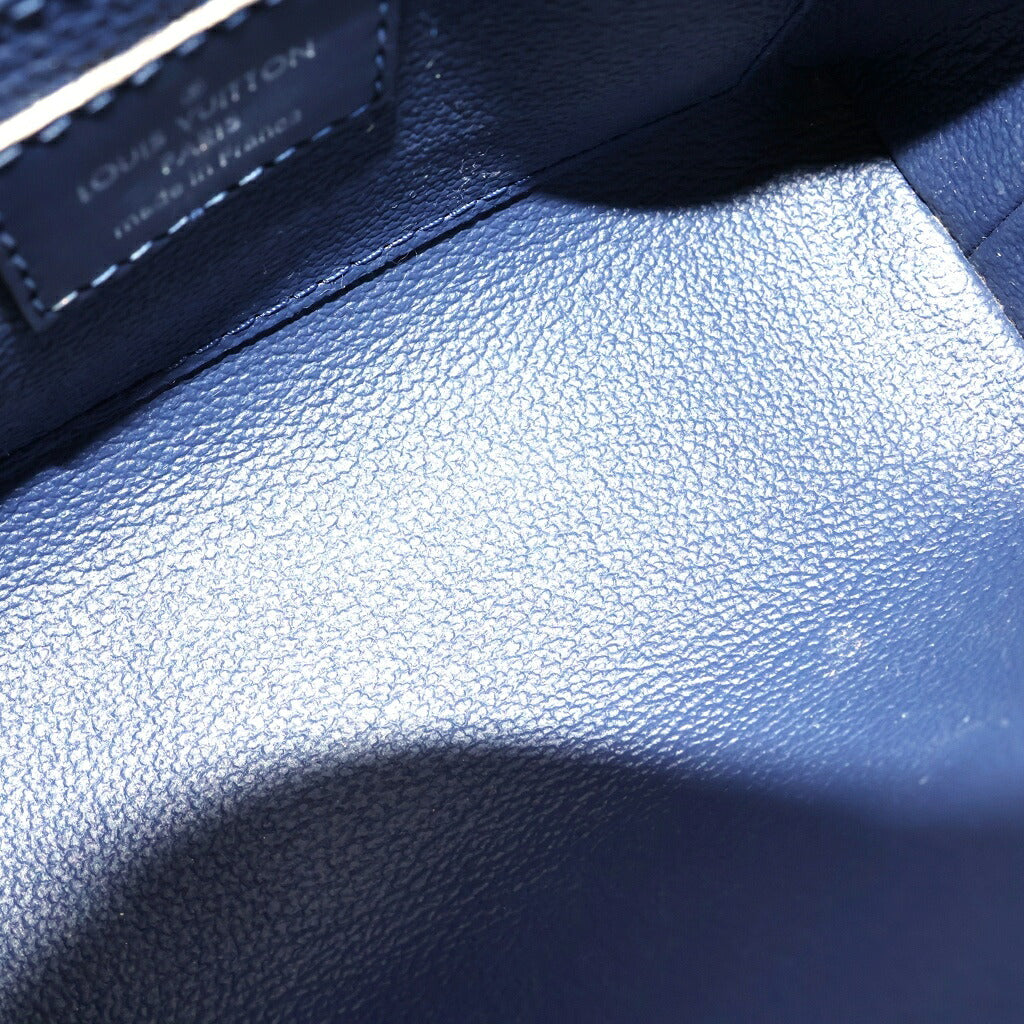 LOUIS VUITTON(ルイヴィトン) LVエスカル モノグラム ジャイアント ポシェットコスメティック ポーチ ブルー×ホワイト PVC×レザー M69138