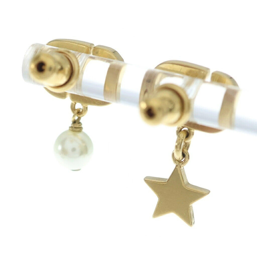 DIOR(ディオール) PETIT CD LUCKY CHARM ピアス ゴールド メタル フェイクパール E3714WOMCY