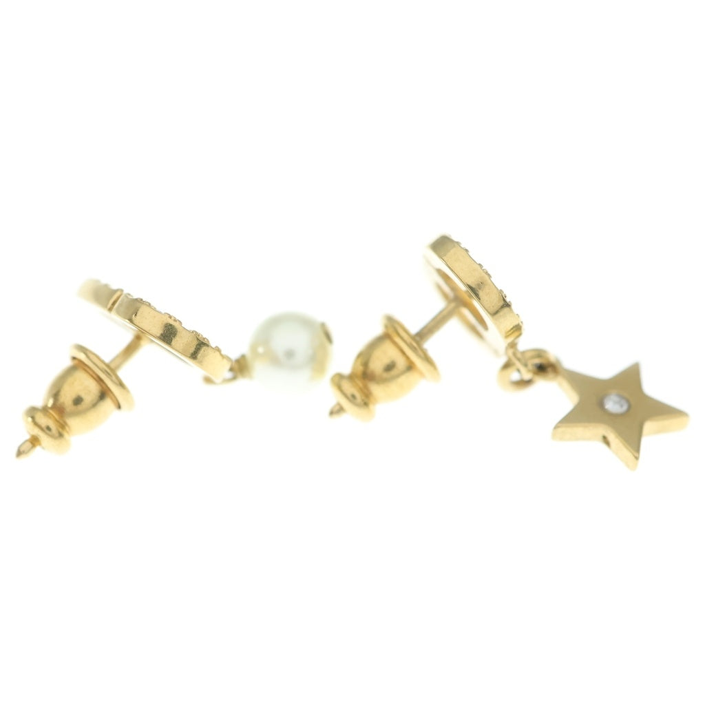 DIOR(ディオール) PETIT CD LUCKY CHARM ピアス ゴールド メタル フェイクパール E3714WOMCY