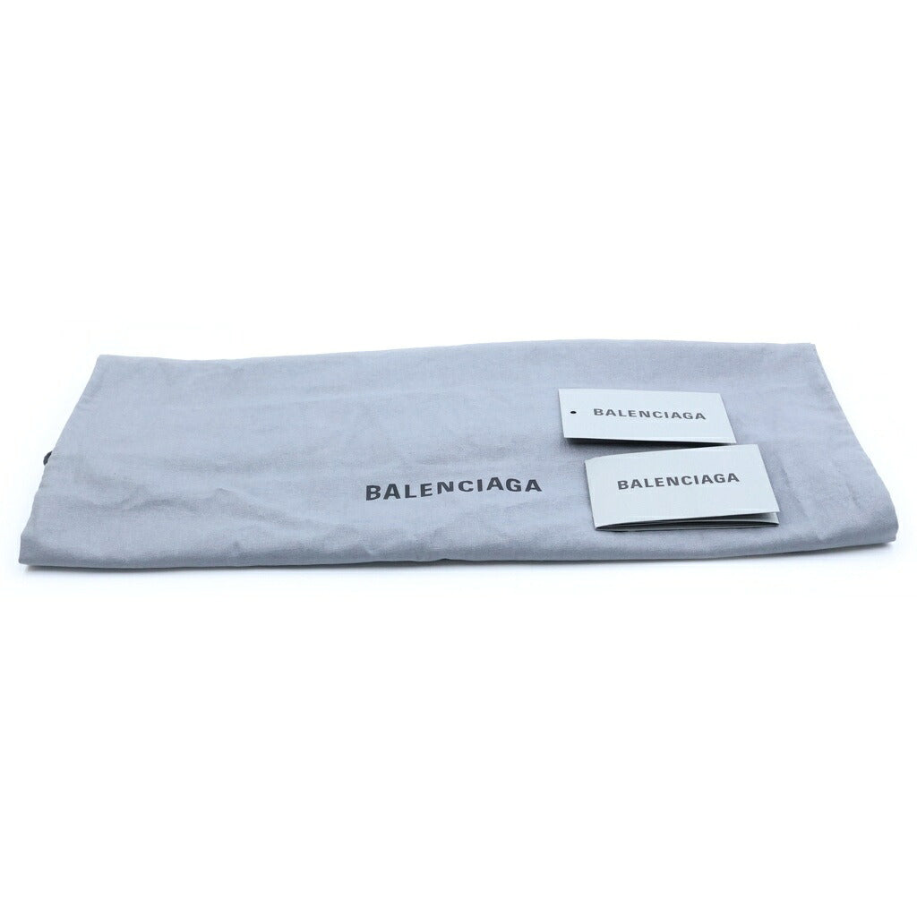 BALENCIAGA(バレンシアガ) ネイビーカバスS ハンドバッグ トートバッグ ナイロン ブラック×オレンジ 339933