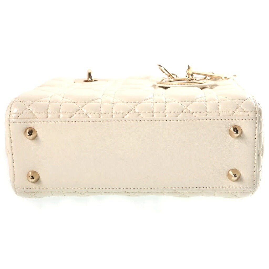 DIOR(ディオール) マイレディ ディオール ハンドバッグ ショルダーバッグ 2WAY ホワイト レザー M0538ONGE_M030