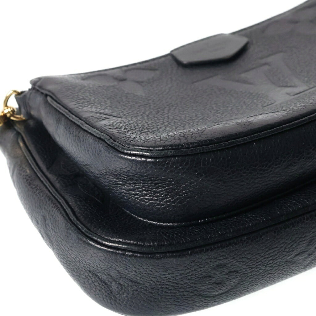 LOUIS VUITTON(ルイヴィトン) モノグラム アンプラント ミュルティポシェットアクセソワール ショルダーバッグ ブラック レザー M80399