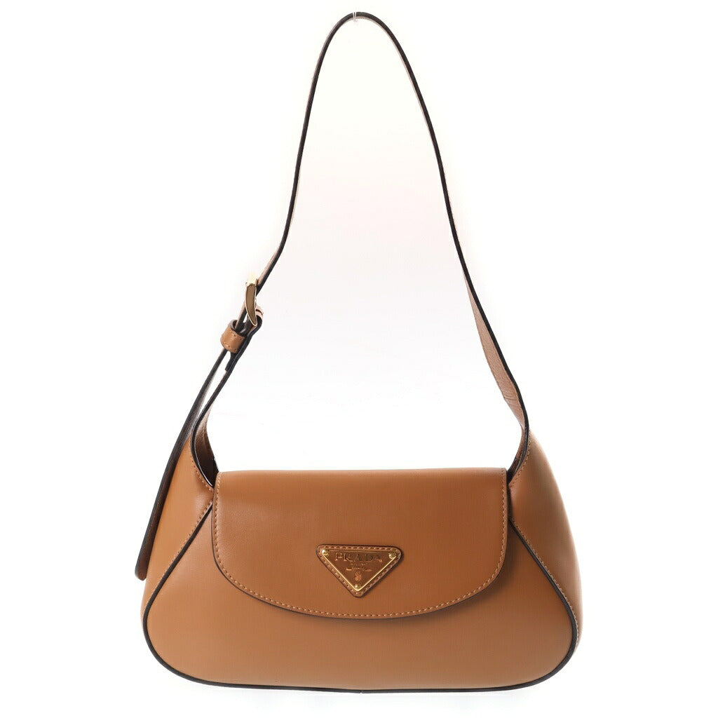 PRADA(プラダ) パティーナ スモール ショルダーバッグ ハンドバッグ ブラウン レザー 1BD358