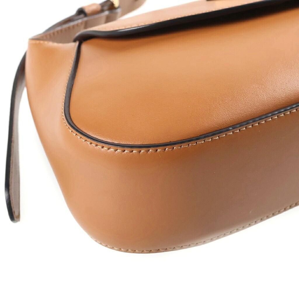 PRADA(プラダ) パティーナ スモール ショルダーバッグ ハンドバッグ ブラウン レザー 1BD358