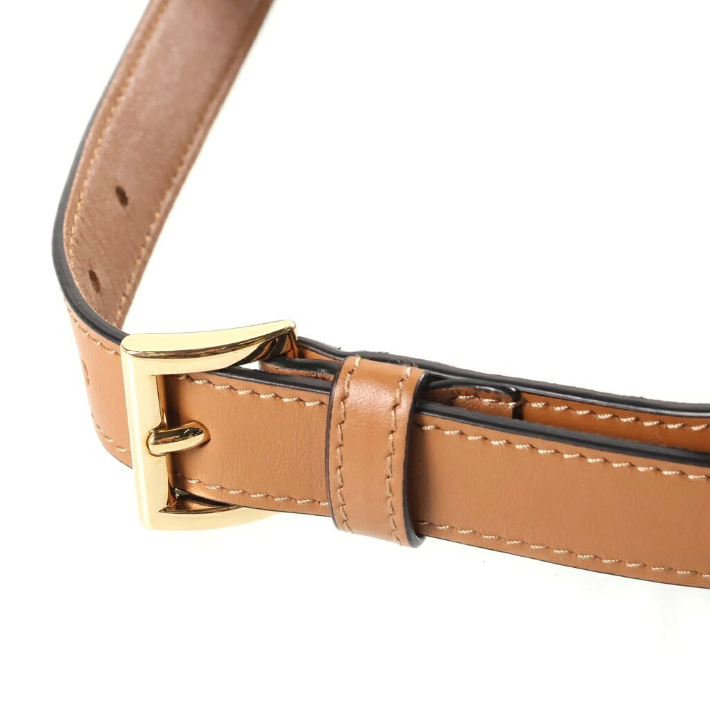 PRADA(プラダ) パティーナ スモール ショルダーバッグ ハンドバッグ ブラウン レザー 1BD358