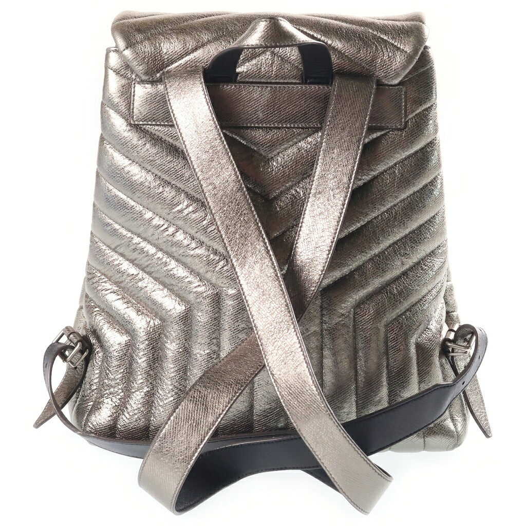 SAINT LAURENT PARIS(サンローランパリ) ルル バックパック リュックサック レザー ゴールド 466517 317