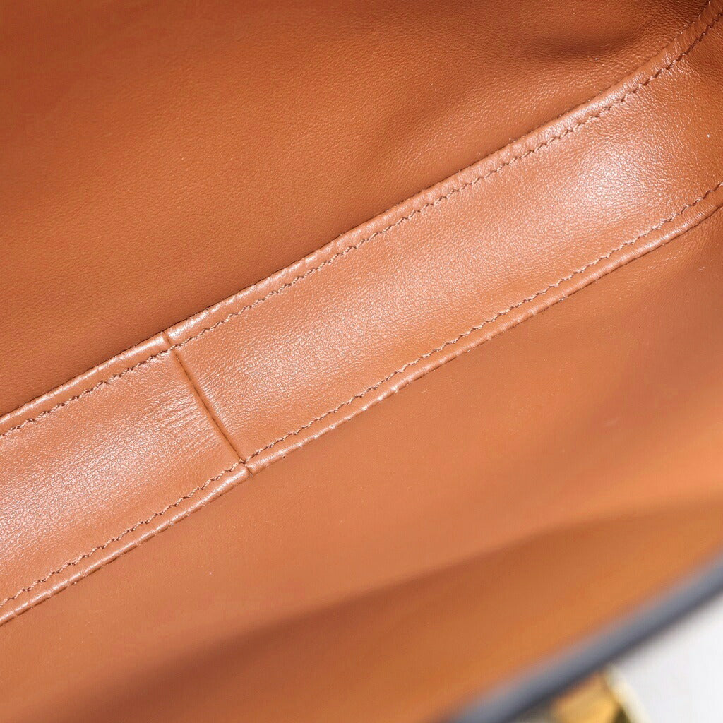 CELINE(セリーヌ) セーズ カミーユ16 スモール ソフトバッグ ショルダーバッグ ハンドバッグ レザー ブラウン 120693FX9 レディース