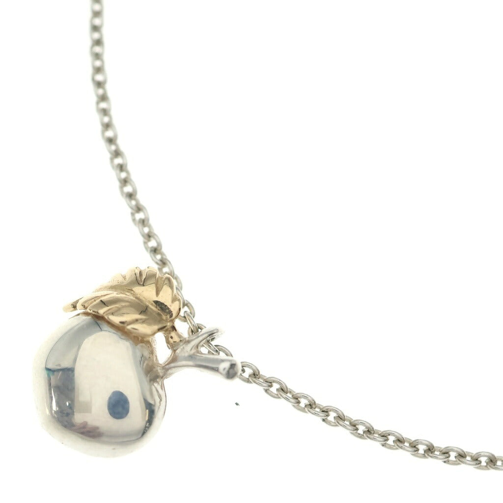 TIFFANY & Co.(ティファニー) エルサ・ペレッティ アップルペンダント ネックレス シルバー×ゴールド シルバー925 14K 箱