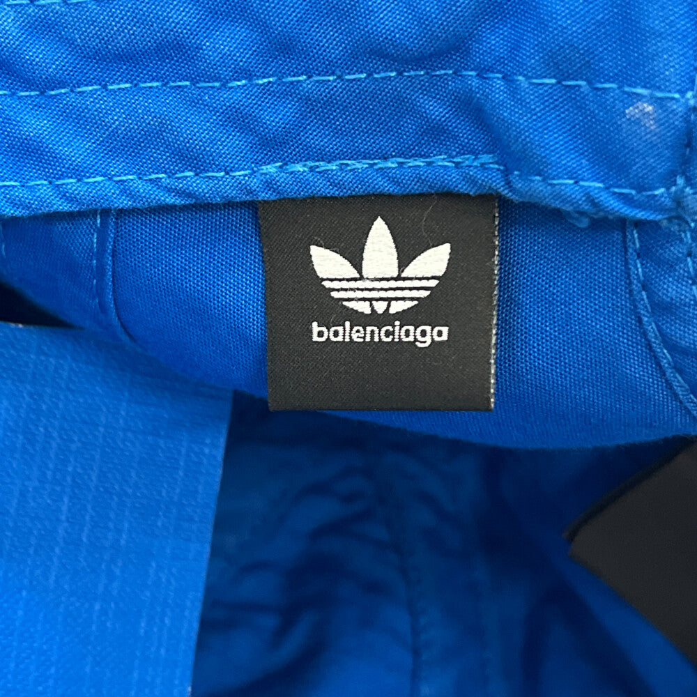 BALENCIAGA(バレンシアガ) ×adidas アディダス ロゴ刺繍キャップ ベースボール ブルー 723749 410B2