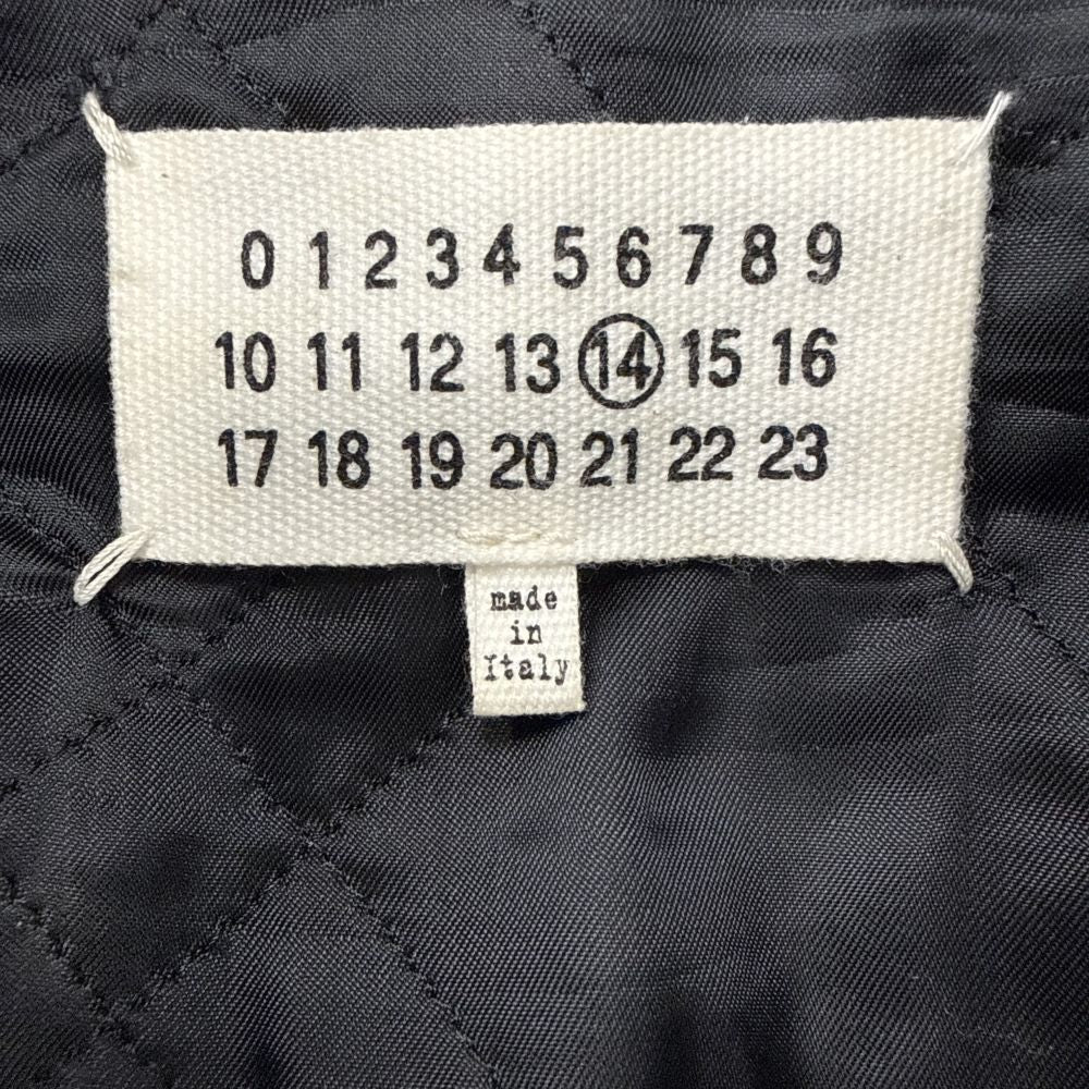 Maison Margiela(メゾンマルジェラ) 15SS 5ZIP 八の字 ラムレザー シングルライダースジャケット ブラック S50AM0217