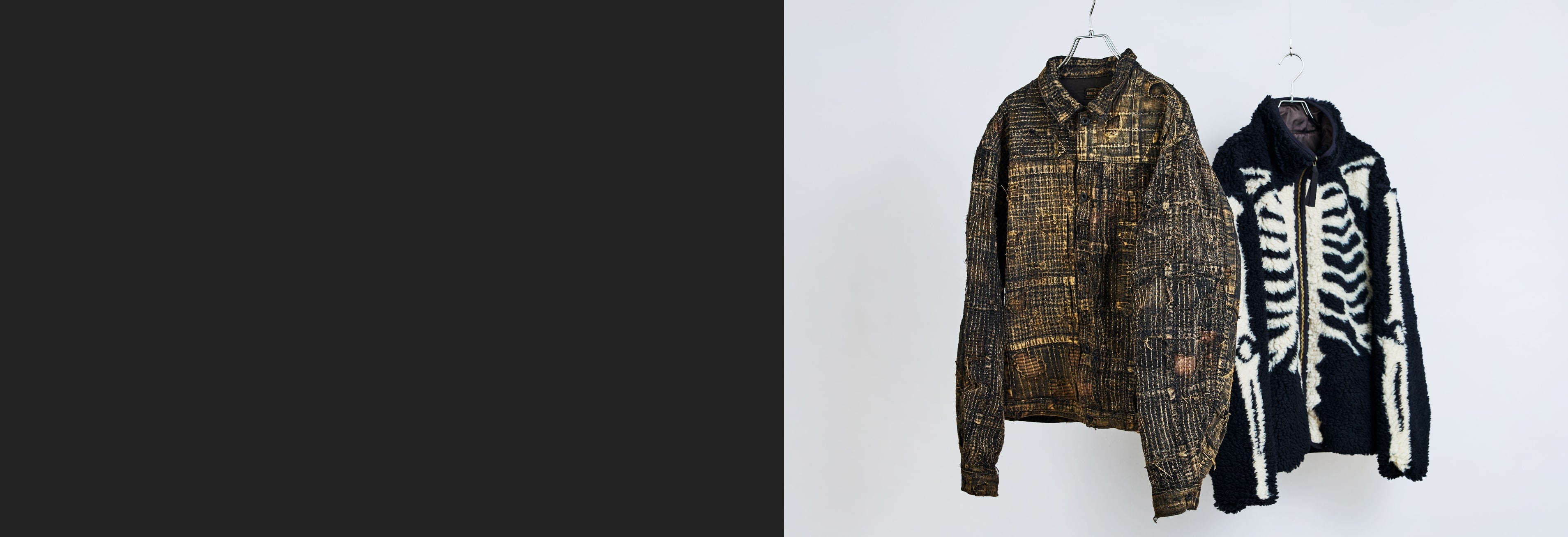 kapital NAVY キャピタル ツイード生地ダッフルコート
