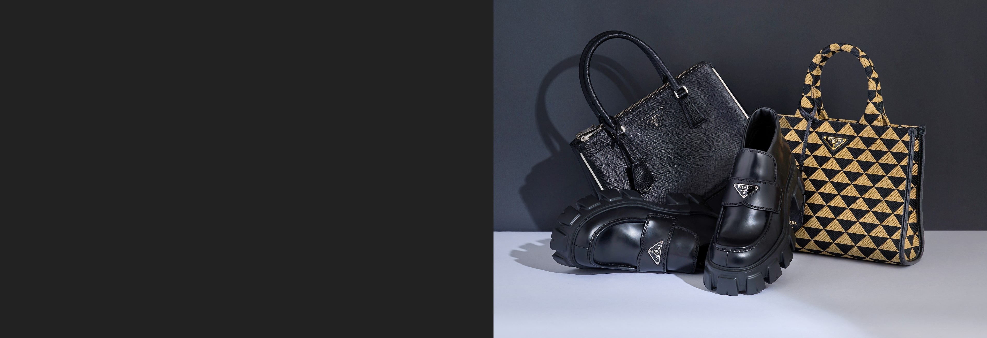 PRADA プラダ 三角タグ Vネック 半袖カットソー グレー系 XL