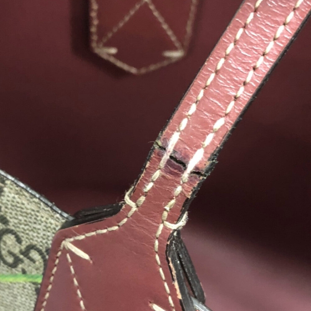 GUCCI(グッチ) GGブルームス 花柄 PVCコーティングキャンバス ハンドバッグ ブラウン 372613 レディース