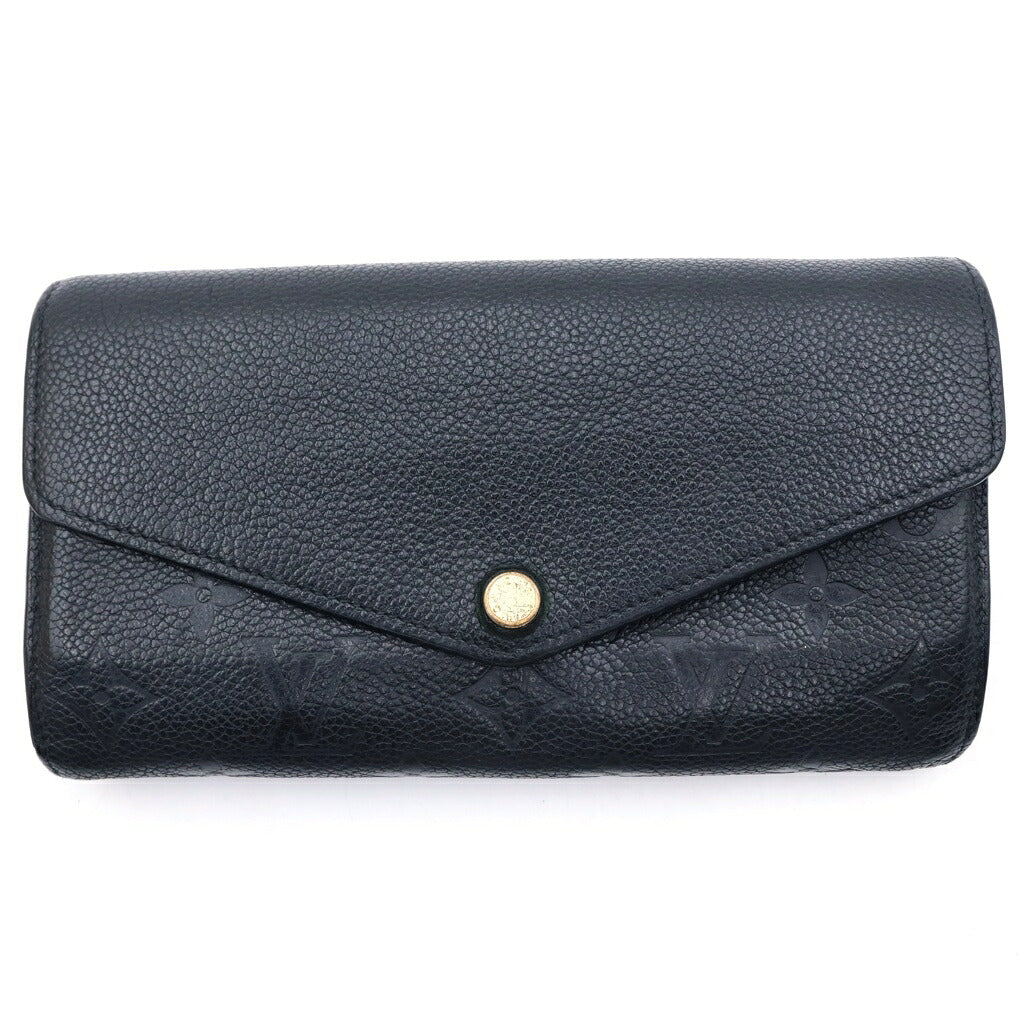 LOUIS VUITTON(ルイヴィトン) モノグラム アンプラント ポルトフォイユ サラ レザーロングウォレット 長財布 ブラック CA0281 M61182
